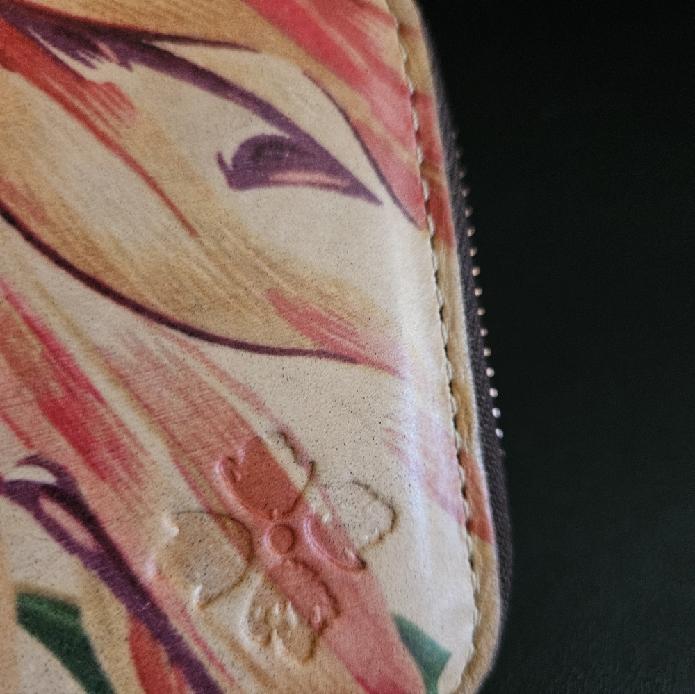 Floral Zip Wallet — Pink & Green - Picture 10 of 10